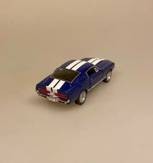 Modelbil Shelby GT 500 - Mørkeblå, 60 seconds gone, eleanor, nicolas cage, 1967, oldsmobile, old school, modelbiler, lille, ægte, racer, racerbil, strretracer, samler, kørekort, ny bil, gamle, biler, biti, ribe