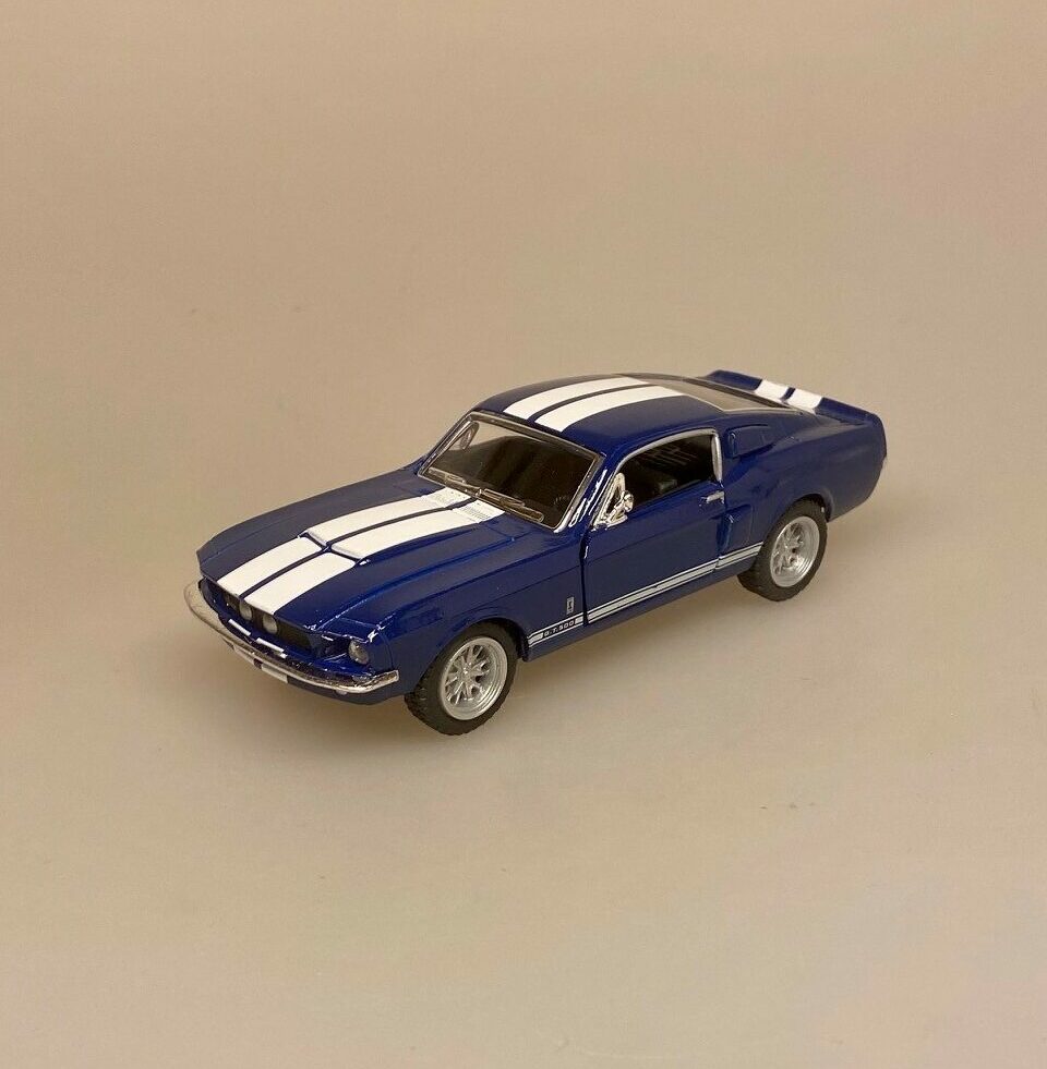 Modelbil Shelby GT 500 - Mørkeblå, 60 seconds gone, eleanor, nicolas cage, 1967, oldsmobile, old school, modelbiler, lille, ægte, racer, racerbil, strretracer, samler, kørekort, ny bil, gamle, biler, biti, ribe