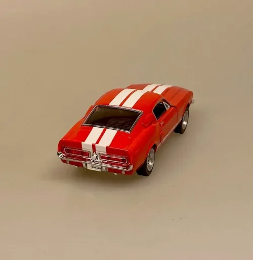 Modelbil Shelby GT 500 - Rød, racerrød,60 seconds gone, eleanor, nicolas cage, 1967, oldsmobile, old school, modelbiler, lille, ægte, racer, racerbil, strretracer, samler, kørekort, ny bil, gamle, biler, biti, ribe