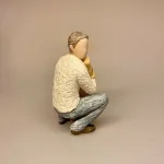 More Than Words - Mand med Hund - Mans Best Friend, menneskets bedste ven, figur, hund, hundeejer, elsker, holder af, trofast, hundefigur, ting med, symbolsk, gave, gaveide, dog lover, hundeting, hundefigur, keramik, særlig, flot, smuk, fin, personlig, biti, arora, elngelsk, willow, three