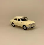 Modelbil Wartburg 353 - Creme, Wartburg Knight, østeuropa, østtyskland, berlin, muren, retro, historisk, kolde krig, DDR, modelbil, legetøjsbil, lille, bil, metalbil, kopi, original, ægte, sjov, symbolsk, kørekort, 18 år, ny bil, bilforhandler, biti