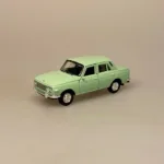 Modelbil Wartburg 353 - Lysegrøn, pastelgrøn, grøn, Knight, østeuropa, østtyskland, berlin, muren, retro, historisk, kolde krig, DDR, modelbil, legetøjsbil, lille, bil, metalbil, kopi, original, ægte, sjov, symbolsk, kørekort, 18 år, ny bil, bilforhandler, biti