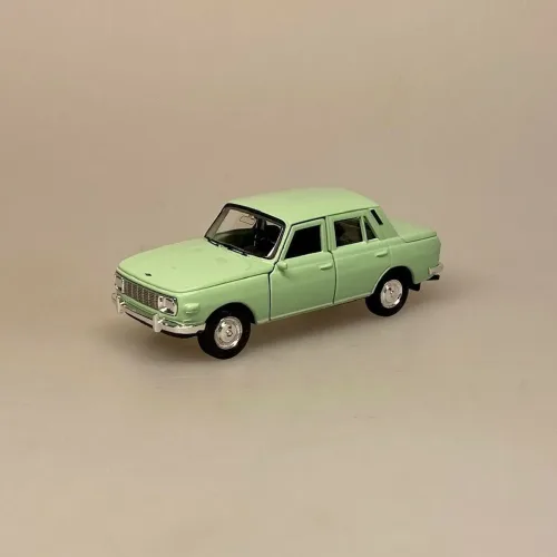 Modelbil Wartburg 353 - Lysegrøn, pastelgrøn, grøn, Knight, østeuropa, østtyskland, berlin, muren, retro, historisk, kolde krig, DDR, modelbil, legetøjsbil, lille, bil, metalbil, kopi, original, ægte, sjov, symbolsk, kørekort, 18 år, ny bil, bilforhandler, biti