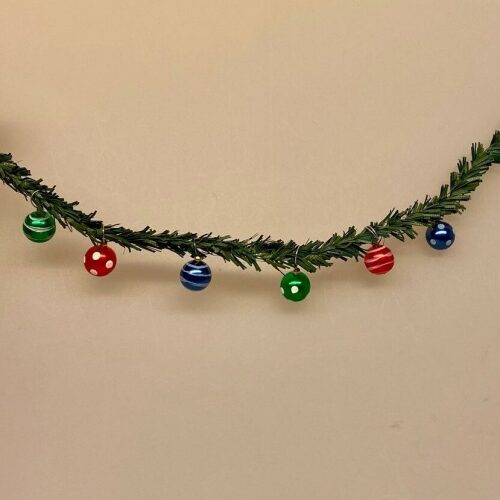 Miniature Julekugler - 6 Glaskugler med Ophæng, Miniature julekugler - glaskugler med ophæng, julekugle, glaskugle, dukkehus, Miniature julepynt æske med julekugler, julepynt, glaskugler, æske, æske med julekugler, æske med glaskugler, glaskugler, dukkehus, dukkehusting, ting til, dukkehuset, miniaturer, nisserne, nissedør, nissebo, nissehus, julepynt, snelandskab, pynt, sætterkasse, sættekasseting, sætterkasseting, nisseting, nissetilbehør, biti, ribe