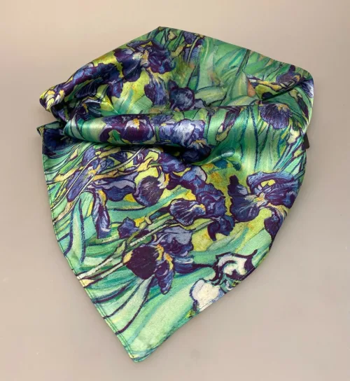 Silketørklæde Bandana Iris - Billede 2