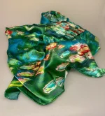 Silketørklæde Satin XL - Monet Åkander