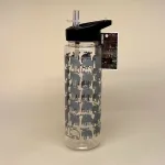 Vandflaske - Elge Grå, vandflaske, plastflaske, drikkeflaske, drikkedunk, fitness, sport, sportsdunk, sportsflaske, saftevandsdunk, smart, skoletasken, skole, fritid, job,arbejde, gave, gaveide, elge, elg, elgmotiv, med elge, sort, flot, stilig, sjov, speciel, sverige, svensk, moz, biti, ribe, håndbold, cool, lækker, smart, sugerør, drikkepause,