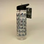 Vandflaske - Elge Grå, vandflaske, plastflaske, drikkeflaske, drikkedunk, fitness, sport, sportsdunk, sportsflaske, saftevandsdunk, smart, skoletasken, skole, fritid, job,arbejde, gave, gaveide, elge, elg, elgmotiv, med elge, sort, flot, stilig, sjov, speciel, sverige, svensk, moz, biti, ribe, håndbold, cool, lækker, smart, sugerør, drikkepause,