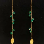 Forgyldte Ørekæder med Ægte Sten Grøn Agat, grønne, græsgrønne, mørkegrønne, sfbcph, susanne friis bjørner, maanesten, stine a, ørekæder, kæder, kædeøreringe, øreringe, ørehængere, guldkæder, guld øreringe, ædelsten, ædle sten, halvædelsten, mineraler, regnbue, regnbuefarvet, smukke, tilbud, flotte, lange, lette, elegante, móderne, nye, nyheder, spring 2020, summer 2020, sommer 2020, biti, ribe, danske, brands
