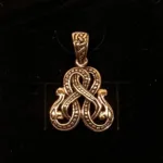 Vikingevedhæng i Bronze - Knude af Midgårdsormen