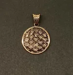 Vikingevedhæng i Bronze - Ringkædemønster - Billede 2