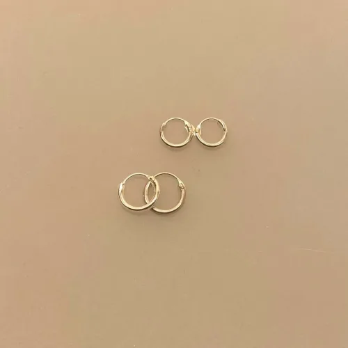 Creoler i Sølv Ø 08 mm Glatte Hoops 1,5 mm, SØ 1508, tynde Creoler sølv - glatte hoop, runde, øreringe, ørenringe, hoops, runde ringe, glatte, ægte sølv, sterling sølv, billige, god kvalitet, flotte, stilige, stilrene, biti, ribe