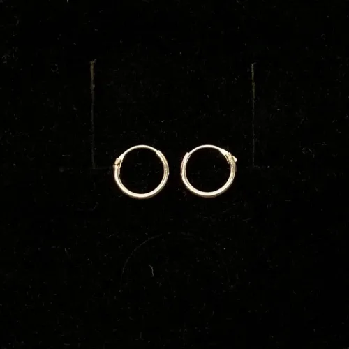 Creoler i Sølv Ø 10 mm Glatte Hoops 1,2 mm, SØ 1210, tynde Creoler sølv - glatte hoop, runde, øreringe, ørenringe, hoops, runde ringe, glatte, ægte sølv, sterling sølv, billige, god kvalitet, flotte, stilige, stilrene, biti, ribe