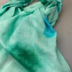 Djian Tørklæde Batik - Grøn Blå Toner - Billede 3