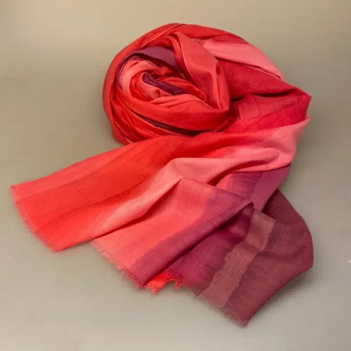 Djian Tørklæde Koloreret - Rosa Toner - Billede 4