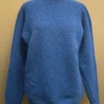 Harley of Scotland – Lambswool Uni Pullover Kongeblå, 6 ply, kobolt, cobolt, cobalt, blå, ren, klar, ocean force, let, tyk, blød, varm, lun, flot, lækker, kvalitet, til, mænd, damer, herrer, herrestrik, damestrik, pullover, sweater, holdbar, skotsk, skotland, striktrøje, uld, ren, lambswool, lammeuld, chunky, smuk, herresweater, biti, ribe