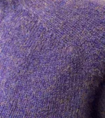 Harley of Scotland - Unisex Uld Pullover - Royal Violet, lilla, klar, frisk, uld, ulden, strik, ren, lambswool, lammeuld, tynd, let, lækker, kvalitet, flot, klassisk, smart, til, damer, piger, mænd, sweater, pullover, trøje, lun, blød, skotsk, biti, ribe, sort sol, vadehavet,