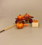 Miniature Trækvogn - Legevogn, Miniature Kasse med Græskar, Miniature Halloween Græskar, allehelgens, aften græskarlygte, dukkehusting, ting til, tilbehør, dukkehus, miniaturer, 1:12, nissedør, halloween, pynt, sjov, i, græskarhoved, udskære, nisseting, nissedør, grøntsager, efterår, biti, ribe, sangskjuler, symbolsk, gave, gavekort, til, oplevelse,