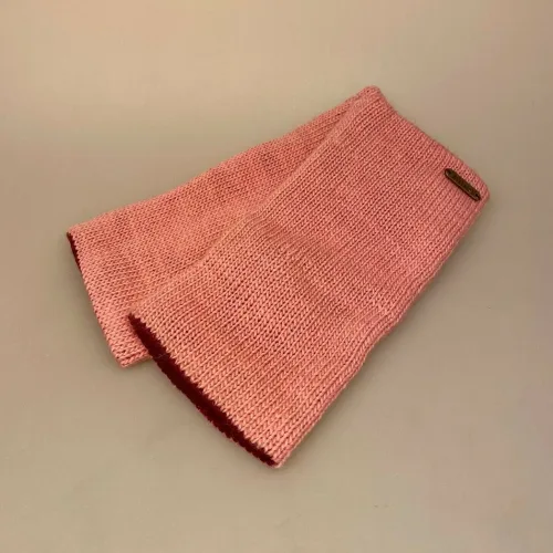 Pulsvarmere i Uld Vendbare - Rosa Vinrød, fv. 2, lyserød, bordeaux, kalika, dobbelte, tynde, varme, lune, ensfarvede, enkle, indendørs, udendøs, vanter, uden fingre, fingerløse, glatstrikkede, lysegrå, beige, sandfarvede, muffedisser, håndledsvarmere, pulsvarmere, biti, ren, uld, håndstrikkede, gave, gaveide, fryser, holde varmen, smarte,