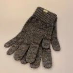 Strikkede Fingervanter Possum Brun Blå, mix, meleret, fingerhandsker, strikhandsker, strikvanter, uldvanter, uldhandsker, luksus, cashmere, cashmir, angora, ekstra, bløde, lune, lækre, varme, damer, piger, flotte, luksus, kvalitet, new zealand, biti, ribe, vinter, tilbhør, out door, vadehavet, nationalpark, sort sol