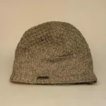 Hue i Uld med Foer - Lysebrun, grå, nangpai, 7804, herrehue, til, mænd, herrer, stor, stort hoved, xl, herrehue, mandehue, drengehue, beanie, ensfarvet, brun, nougat, meleret, håndstrikket, uld, ren, ulden, uldhue, helforet, fleece, vindtæt, windstopper, varm, enkel, klassisk, smart, hipster, hat, uldhat, strikhue, biti, ribe, mønsterstrik