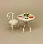 Miniature 2 7-UP bægere med Sugerør, sodavand, læskedrik, soft drink, 7-up, bæger, sodavandskop, sodavandsbæger, fast food, sprite, sætterkasse, sættekasse, ting, tilbehør, dukkehus, dukkestue, sangskjuler, gavekort, konfirmation, 1:12, minaturer, biti, ribe