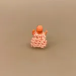 dukkens dukke, Miniature Dukke Putte, putte, dukke, miniature, mini, miaturer, dukkevogn, rød, lille, legetøj, sætterkasse, sættekasse, dukkehus, dukkehusting, dukkehuset, biti, ribe, 1:12