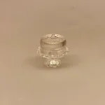 Miniature Glas Kageopsats med Låg, klasklokke, opsats, glasopsats, fad på fod, osteklokke, kagefad, lågklokke, miniature, cafe, konditori, kager, kageopsats, lågfad, glasklokke, kagefad, miniaturer, den store bagedyst, bager, bageri, bagning, miniaturer, sangskjuler, tale, elsker at bage, gavekort, bageudstyr, 1:12