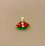 Miniature Juledekoration med Bloklys, 7101, dekoration, julestjerner, Miniature Juledekoration med Lys, julepynt, dukkehus, dukkehustilbehør, dukkehusting, ting til, tilbehør, 1:12, jul i, nissebo, nisser, nisseting, nissedør, nissehus, julelandskab, julestue, miniature, snelandskab, dukkemøbler, blomster, juleting, julekalender, biti, ribe, birgitte frigast, morgennisser, for børn, december, hygge