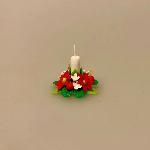 Miniature Juledekoration med Bloklys, 7101, dekoration, julestjerner, Miniature Juledekoration med Lys, julepynt, dukkehus, dukkehustilbehør, dukkehusting, ting til, tilbehør, 1:12, jul i, nissebo, nisser, nisseting, nissedør, nissehus, julelandskab, julestue, miniature, snelandskab, dukkemøbler, blomster, juleting, julekalender, biti, ribe, birgitte frigast, morgennisser, for børn, december, hygge