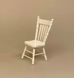 Miniature Krostol Hvid, 2810 V, krostol, pindestol, køkkenstol, nissestol, dukkehusstol, dukkestol, dukkehusmøbler, dukkemøbler, dukkehustilbehør, ting til, dukkehuset, miniaturer, miniature, mini, nissedør, nisseting, nissehus, nissebo, biti, ribe