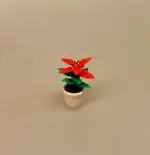 Miniature Potte med Rød Julestjerne, juleblomst, december, urtepotte, julepynt, 1:12, miniature, nisser, nissen, nissebo, sættekasse, sætterkasse, pynt, mini, sjov, nissedør, jul i, dukkehuset, dukkehustilbehør, dukkehusting, ting, til, tilbehør, sangskjuler, rød, julerød, symbolsk, gave, gavkort, biti, ribe