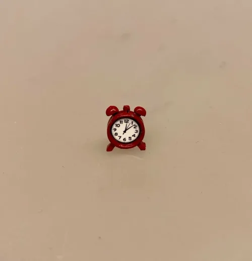 Miniature Vækkeur - Rødt - Billede 5