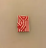 Miniature Skjorte - Jul, bolchestribet, stribet, juleskjorte, nissetøj, nissesjov, nissedør, julerejse, nisser, dukkehus, dukkehusting, jul, i , dukkehuset, tilbehør, ting, til, miniaturer, sættekasse, symbolsk, gave, løjer, mini, 1:12, nissehue, tøj, dukketilbehør, biti, ribe,