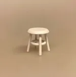 Miniature Taburet Hvid