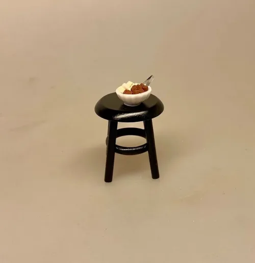 Miniature Taburet Sort - Billede 3