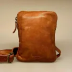 Bøffellæder Taske Ennis Cognac Brun