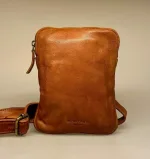 Bøffellæder Taske Ennis Cognac Brun