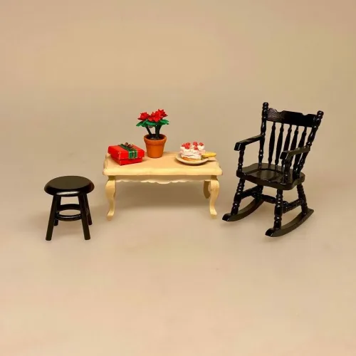 Miniature Sofabord Natur, umalet, lyst, træ, sofabord, stuen, stue, møbler, dukkemøbler, dukkehusmøbler, dukkehus, ting til, tilbehør, dukkehusinteriør, dukkehusmøbler, bord til, nisser, nissehus, nissetilbehør, nissemøbler, nissedør, 1:12, miniature, minimøbler, træ, håndlavet,
