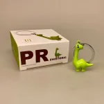 Nøglering med Grøn Dinosaur, dino, dinosaurs, fortids, dyr, forhistoriske, planteæder, sød, grøn, jurassic, park, til børn, lækker, sjov, personlig, gadgets, biti, ribe