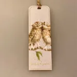 Bogmærke Karton med Ugler, wrendale, birds of a feather, natugle, Bogmærke Karton med Ugler, ugle, kloge, viden, lærdom, uddannelse, eksamen, gave, visdom, bogmærke, læsehest, elsker bøger, gavekort, til bøger, boggave, æseløre, gaveide, naturen, biti, ribe,