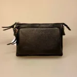 Lille Taske i Skind med Pung - Olga Sort