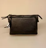 Lille Taske i Skind med Pung - Olga Sort