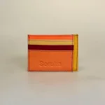 Unika Kortetui i Læder - Flerfarvet med Lomme, C rust/aprikos, farver, kulørt, little elephant, my wallit, italiensk, spansk, kortetui, kortholder, kortpung, lille, kompakt, credit cards, kreditkort, unisex, farveglad, særlig, speciel, flot, unika, kun en af hver, one of a kind, piger, damer, mænd, lomme, gave, gaveide, billig, lækker, skind, læder, pung, kort, cool, biti, ribe, vadehavet, 81047