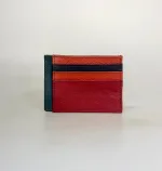 Unika Kortetui i Læder - Flerfarvet med Lomme, B bordeaux/grå, farver, kulørt, little elephant, my wallit, italiensk, spansk, kortetui, kortholder, kortpung, lille, kompakt, credit cards, kreditkort, unisex, farveglad, særlig, speciel, flot, unika, kun en af hver, one of a kind, piger, damer, mænd, lomme, gave, gaveide, billig, lækker, skind, læder, pung, kort, cool, biti, ribe, vadehavet, 81047