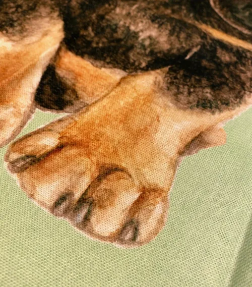 Viskestykke Bomuld med Tryk - Stor Gravhund, gravhunde, gravhund, dachs, dachshund, grævlingehund, hunde, ting med hunde, grævlingehund, hundeejer, viskestykke, køkkenting, køkken tekstiler, prakrisk, gaveide, gave, biti, ribe