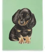 Viskestykke Bomuld med Tryk - Stor Gravhund, gravhunde, gravhund, dachs, dachshund, grævlingehund, hunde, ting med hunde, grævlingehund, hundeejer, viskestykke, køkkenting, køkken tekstiler, prakrisk, gaveide, gave, biti, ribe