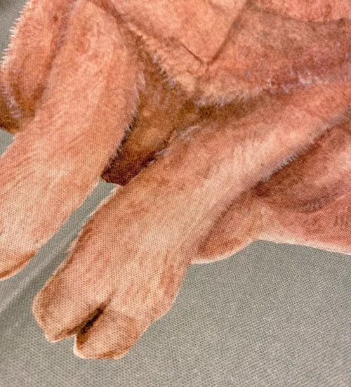 Viskestykke Bomuld med Tryk - Stor Gris, svin, grise, grisebasse, pattegris, griseunge, lykke, bondegårdsdyr, bondegård, farm. svinehold, landbrug, landmand, biti, ribe, køkken, tekstiler,