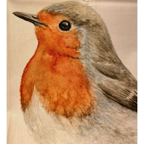 Viskestykke Bomuld med Tryk - Stor Rødhals, maluu, robin, køkkentekstiler, grydelap, pot grab, topflappen, rødhals, rødkælk, fugle, vinter, efterår, haven, haveliv, fuglebrædt, fodrer, fugle, kær, fugle i farver, danske, fugle, ornitolog, kigger på fugle, naturen, vilde, biti, ribe, sort sol, vadehavet, yndige, gave, gaveide, madlavning, praktisk, nyttig,