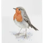 Viskestykke Bomuld med Tryk - Stor Rødhals